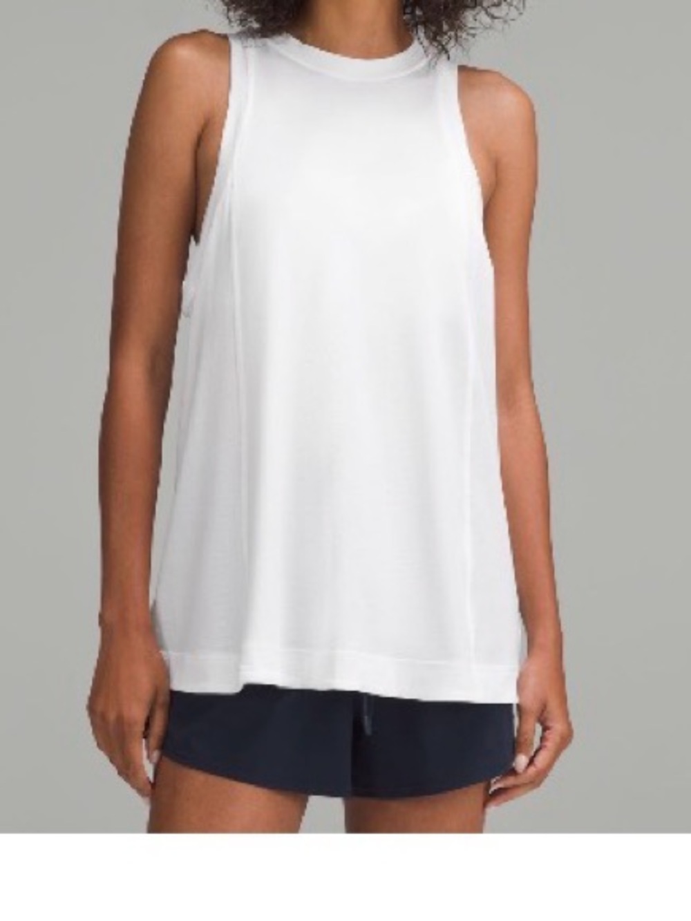 Lululemon Long Cotton Crewneck Tank